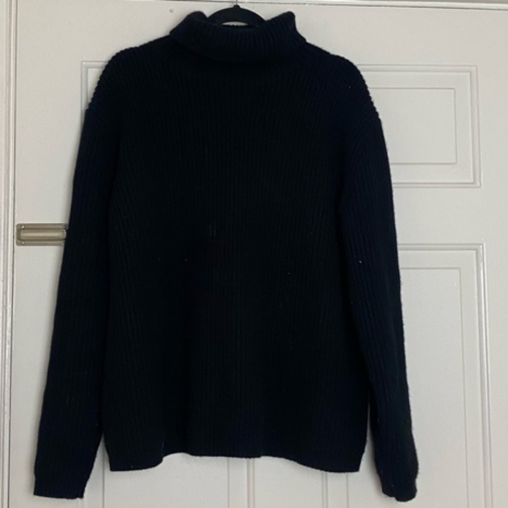 Jenni Kayne Cashmere Turtleneck Sweater Black Size Large/Medium Like New! HP🥳 - Picture 6 of 12